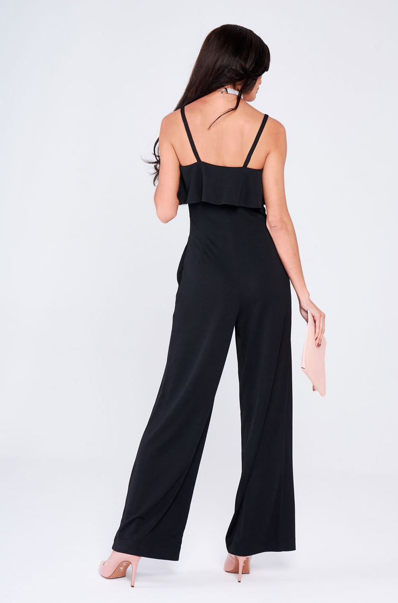 Black Frill Jumpsuit