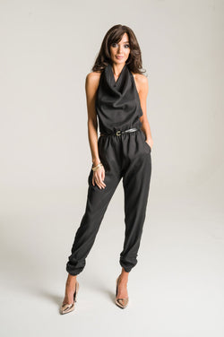 Black Halter Jumpsuit