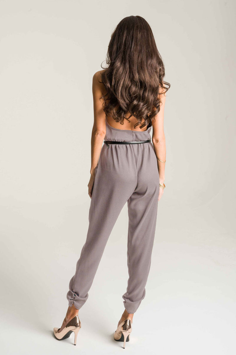 Mocha Halter Jumpsuit