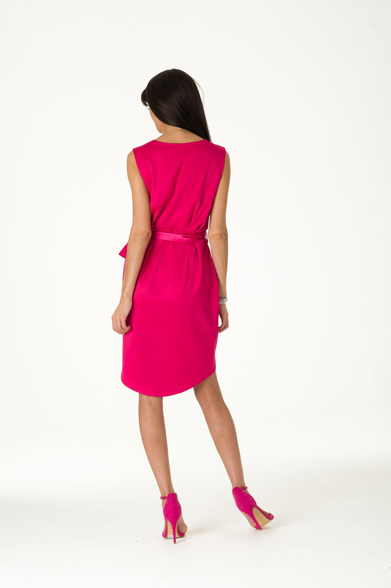 Pink Wrap Around Dress