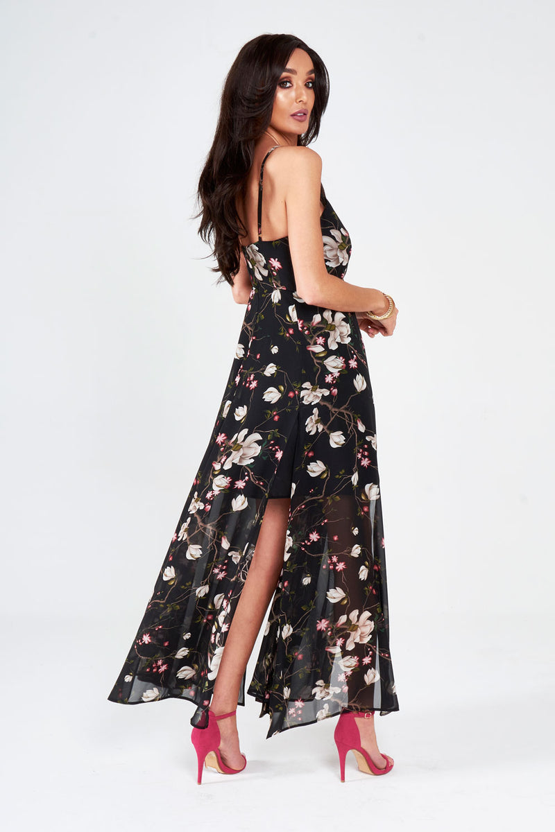 Printed Chiffon Maxi Dress